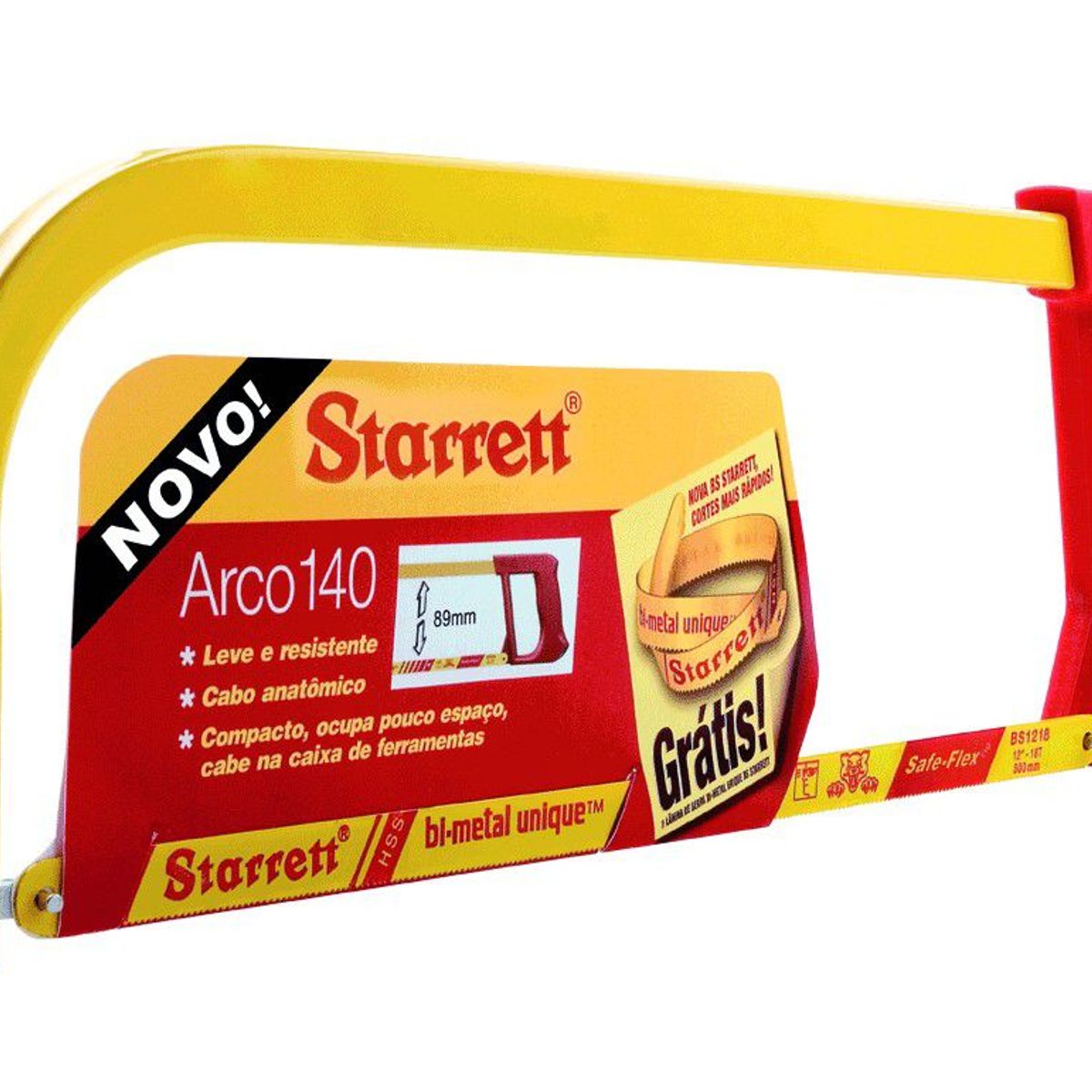 Arco de Serra Manual, Amarelo, marca Starrett - Foto Principal