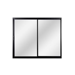 Janela de Correr 2 Folhas Móveis 100x120 Preto