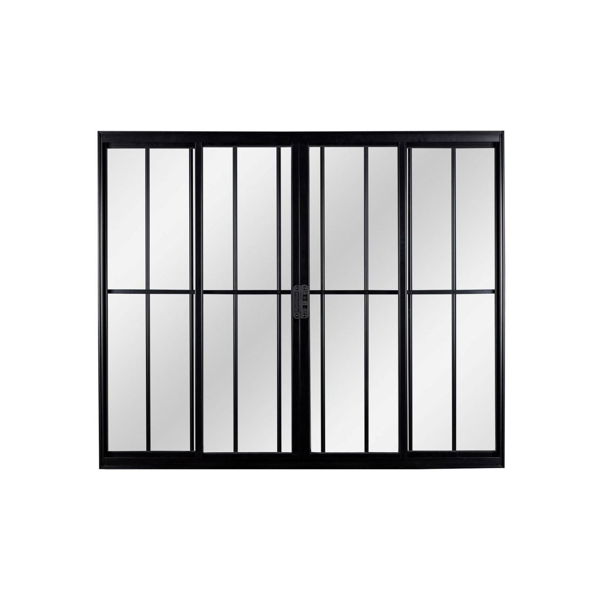 Janela de Correr 4 Folhas Móveis 100x120 Preto, marca Esquadrisul - Foto Principal