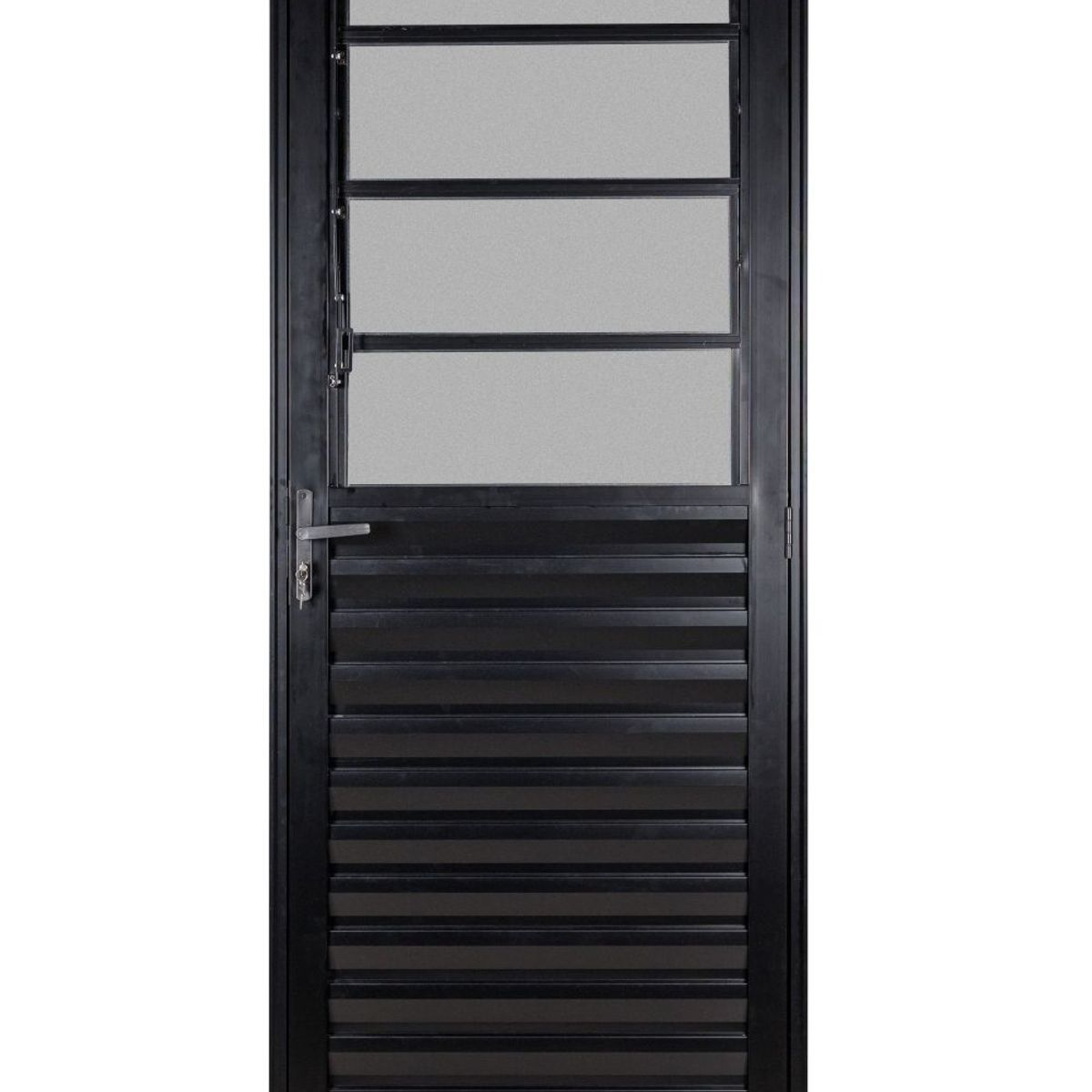 Porta Basculante Esquerda 210x80 Vidro Mini Boreal Preto, marca Esquadrisul - Foto Principal