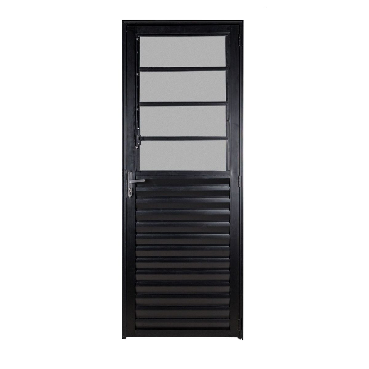 Porta Basculante Esquerda 210x80 Vidro Mini Boreal Preto, marca Esquadrisul - Foto Principal