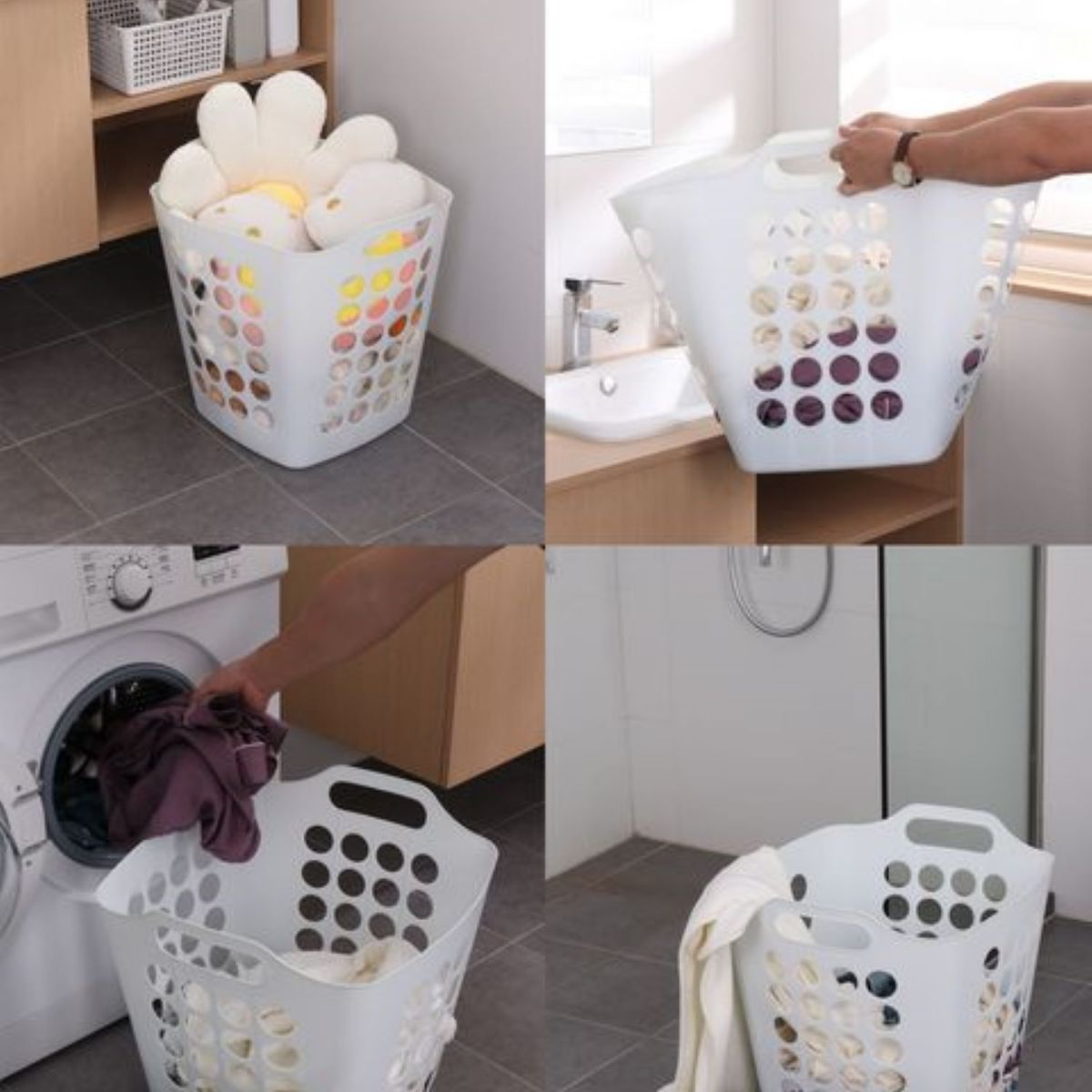 Cesto Roupa Branco 50L, marca Kleine Wolke - Foto 2