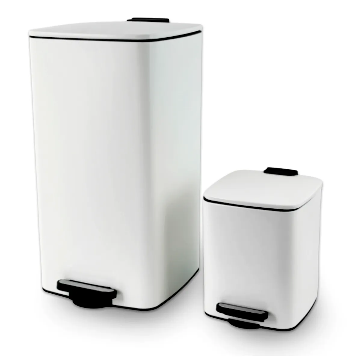 Conjunto de 2 Lixeiras de 30 Litros + 5 Litros Just Home Collection, marca Just Home Collection - Foto Principal