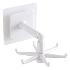 Gancho de Rotacao Adesivo Branco