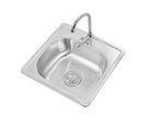 Kit Cuba com Torneira de Aço Inoxidável 48x17,5x48 cm