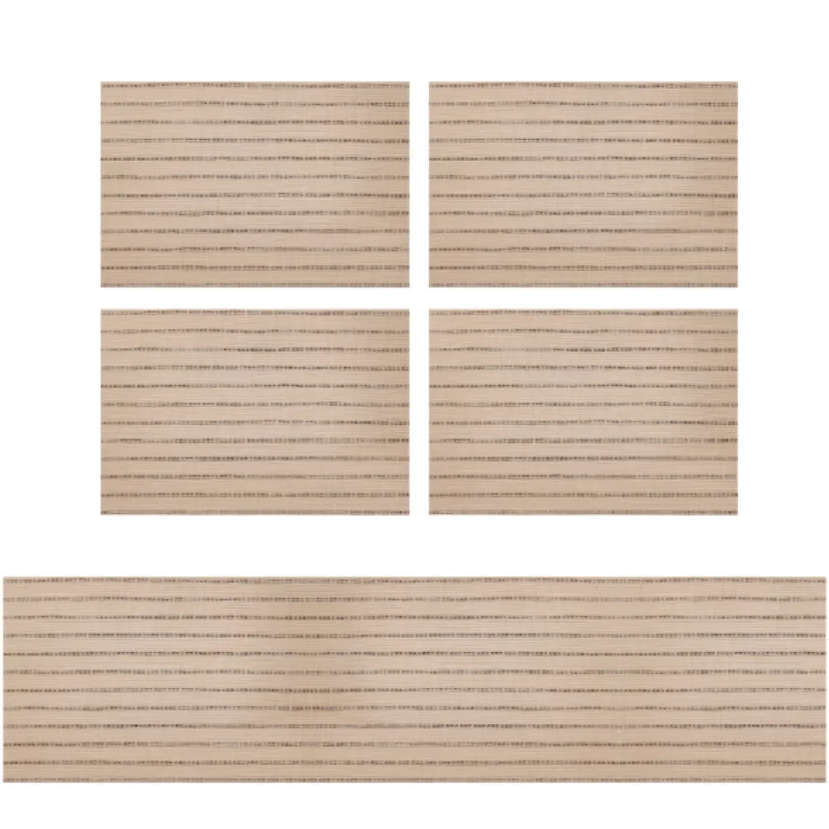 Conjunto 4 Jogos Americanos e 1 Caminho Mesa Bege Just Home Collection, marca Just Home Collection - Foto Principal