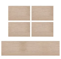 Conjunto 4 Jogos Americanos e 1 Caminho Mesa Bege Just Home Collection