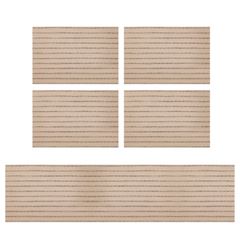 Conjunto 4 Jogos Americanos e 1 Caminho Mesa Bege Just Home Collection