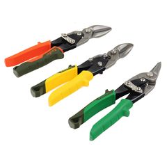 Conjunto de 3 Tesouras para Corte de Chapas Bauker