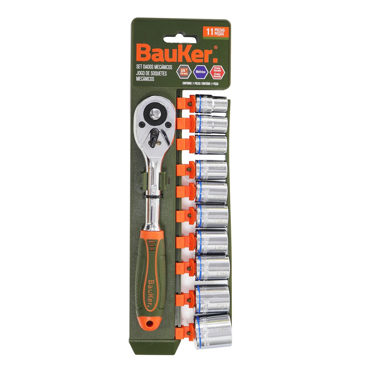 Kit Chicharra 3/8' 11uns, marca Bauker - Foto Principal
