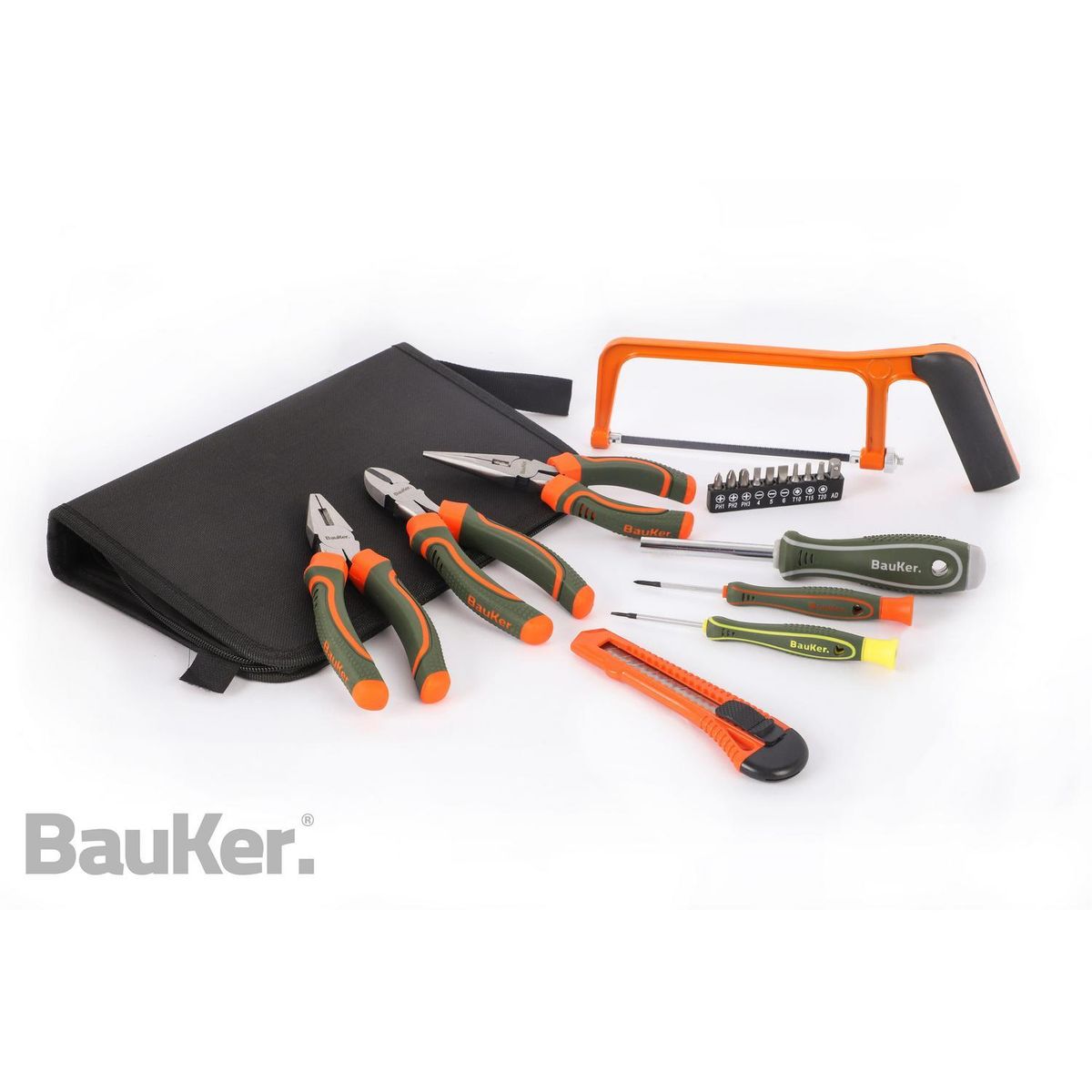 Jogo de Ferramentas com 18 Peças Bauker, marca Bauker - Foto Principal