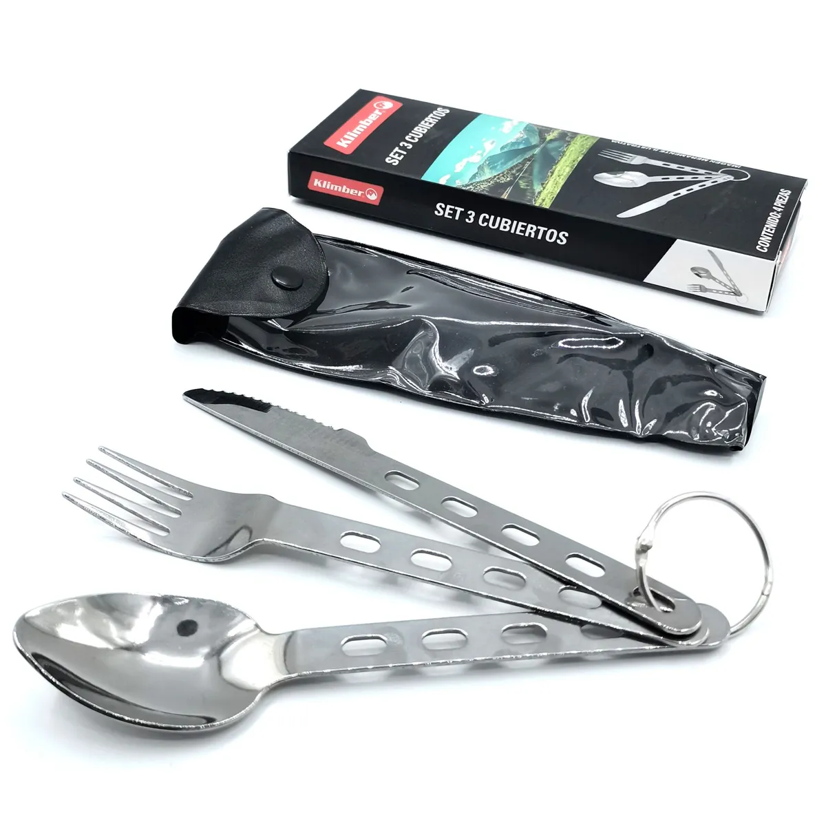 Conjunto de Talheres Aço Inoxidável com 3 Peças Klimber, marca Klimber - Foto 2