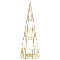 Porta Vela Arvore Dourada 33.2Cm