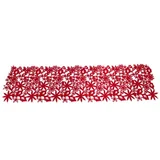 Campo De Mesa Folha Vermelha 120 Cm