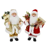 Papai Noel 40Cm Vermelho/Dourado