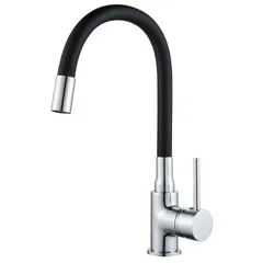 Sb Monocomando Pipa Preto Flexivel