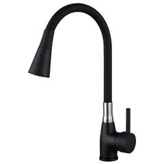 Sb Monocomando Iris Preto Flexivel Sensi Dacqua