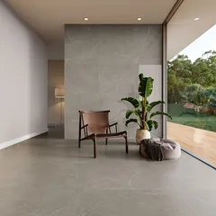 Piso Porcelanato Acetinado Retificado Cinza Interno 80x80cm Essence Cinza Cetim Incesa Caixa 2,6m²