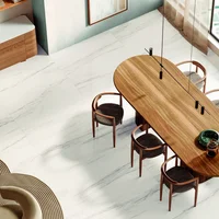 Porcelanato Brilhante Esmaltado Polido Branco 160X160cm Portobello Retificado Caixa 2,55m² Charleston Portobello