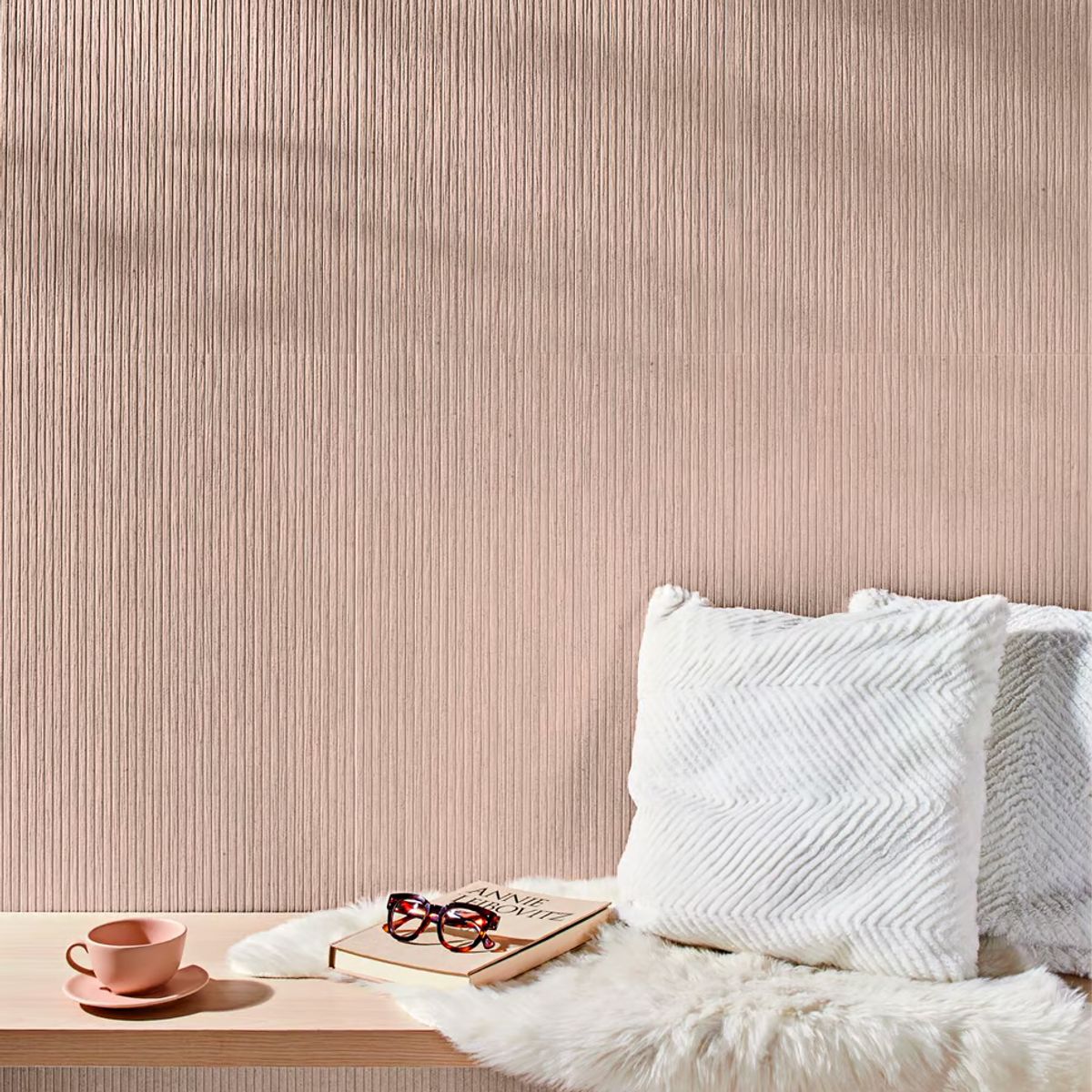 Portobello - Revestimento Mate Esmaltado Bege 45x120cm Portobello Retificado Caixa 1,61m² Oasi Duna Ripa