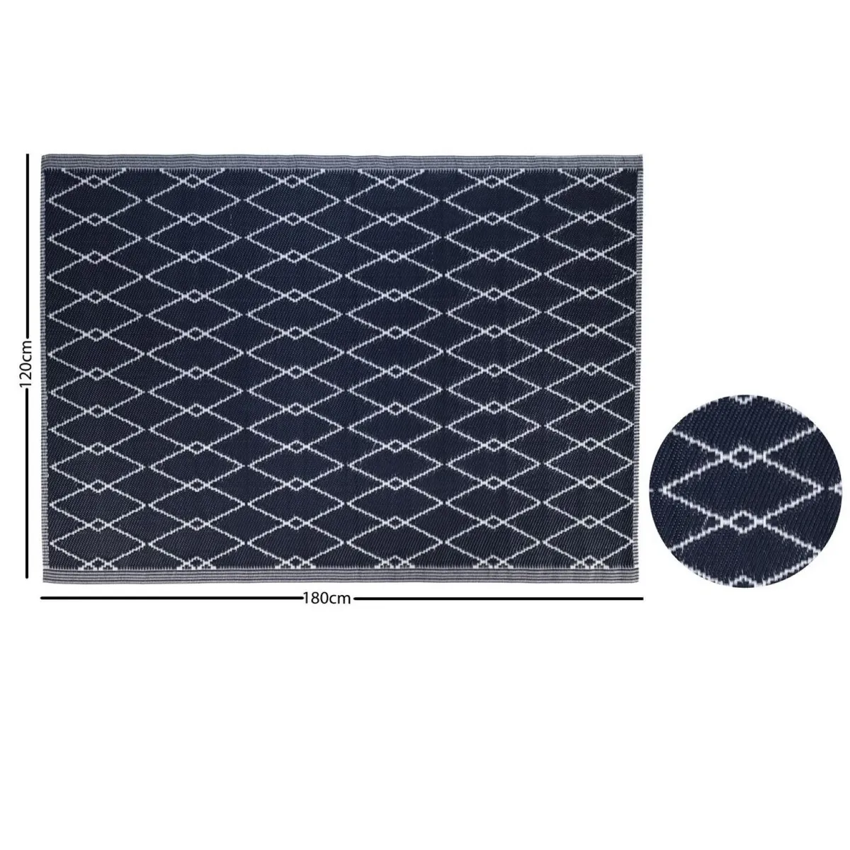 Tapete Terrz 180X120 Indus Neg, marca Just Home Collection - Foto 2