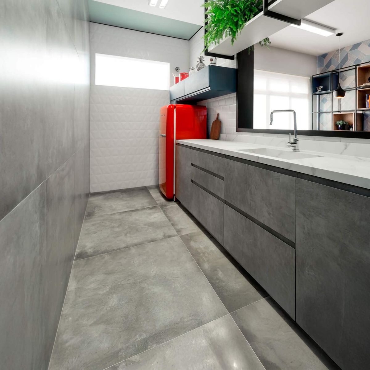Porcelanato Retificado Flat Acetinado 90x90cm Caixa 1,62m², marca  - Foto Principal