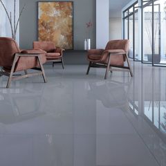 Porcelanato Retificado Munari Cimento Polido 90x90cm Caixa 1,62m²