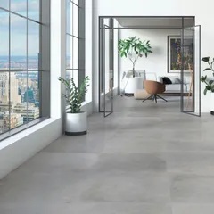Porcelanato Retificado Cimento Acetinado 84x84cm Caixa 2,12m² Eliane