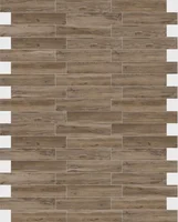 Porcelanato Retificado Acetinado Marrom Amazonia 19,7X120 cm Caixa 1,65 m²