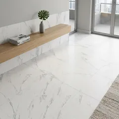Porcelanato Retificado Acetinado Interno Branco Le Blanc 60x60 Cm Caixa 1,80 M²