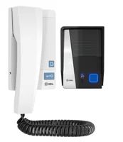 Kit Porteiro Eletônico Aúdio Advance 2 Botões Branco Hdl