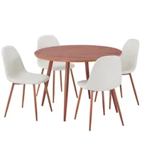 Conjunto Mesa De Jantar Com 4 Cadeiras Anand