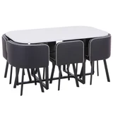 Conjunto De Mesa De Jantar Com 6 Cadeiras Pizza