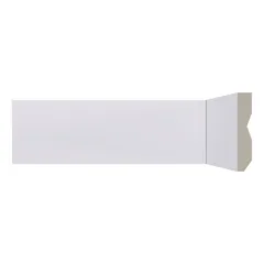 Rodapé de Poliestireno Lev71 Branco com 70 Mm de Altura Santa Luzia