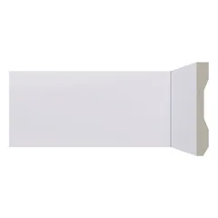 Rodapé de Poliestireno Lev101 Branco com 100 Mm de Altura Santa Luzia
