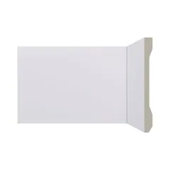 Rodapé de Poliestireno Lev151 Branco com 150 Mm de Altura Santa Luzia