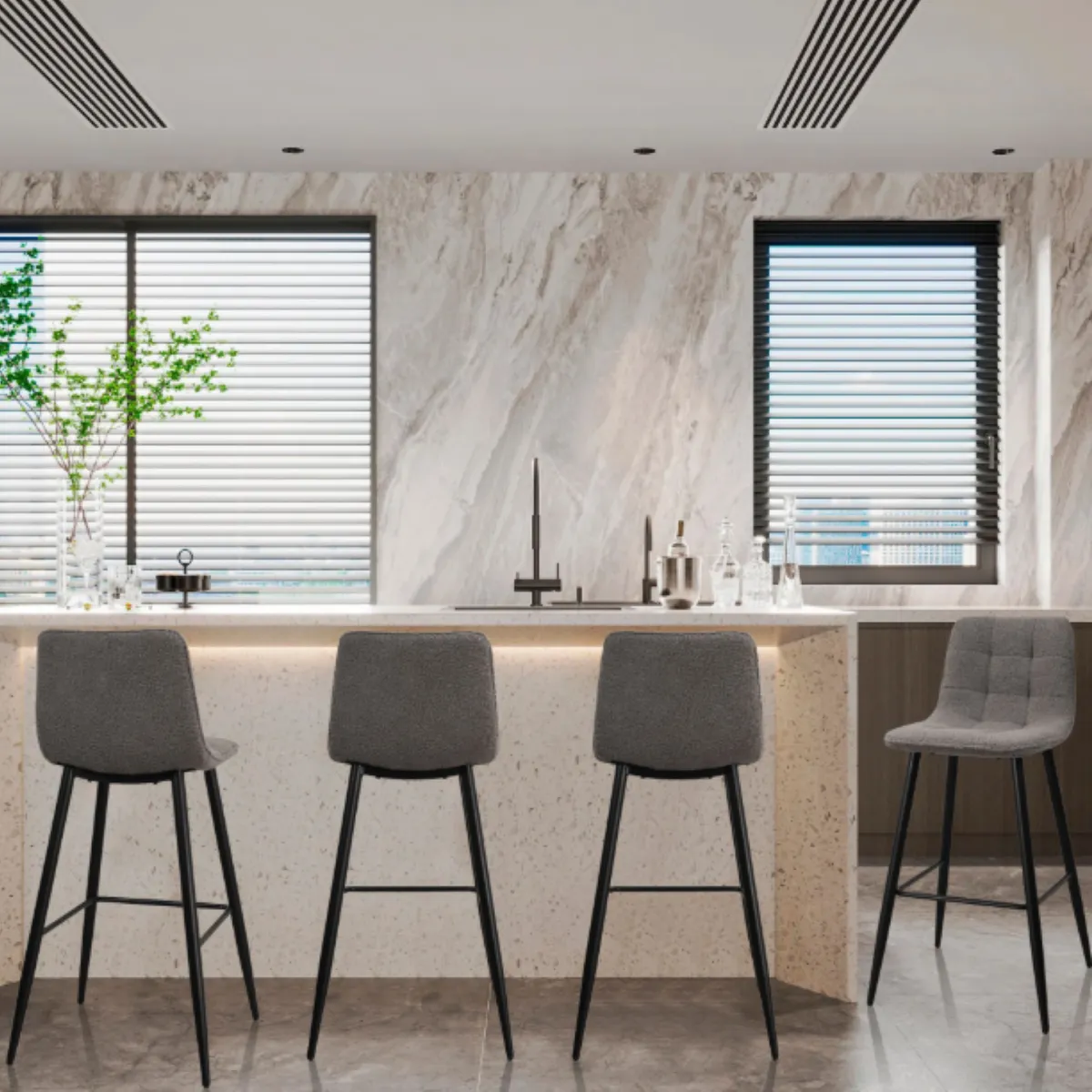 Cadeira de Bar Monte Gris os Just Home Collection, marca Just Home Collection - Foto 2