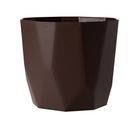 Vaso Cachepot Diamante 16 X 15 Cm Cafe West