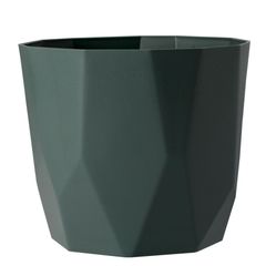 Vaso Cachepot Diamante 16 X 15 Cm Verde Milita