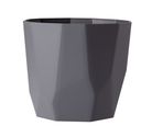 Vaso Cachepot Diamante 16 X 15 Cm Cinza West