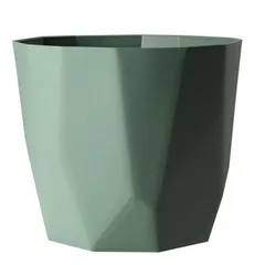 VASO CACHEPOT DIAMANTE, VERDE PASTEL, .