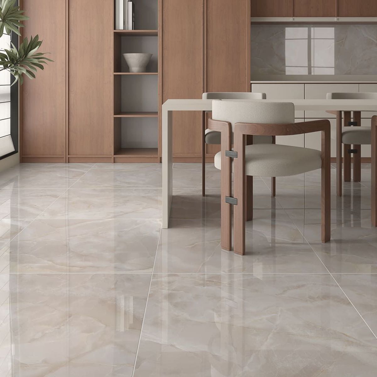 Piso Onix Cristal Polido Retificado 81x81cm Caixa 1,97m² Formigres  , marca Formigres - Foto 2