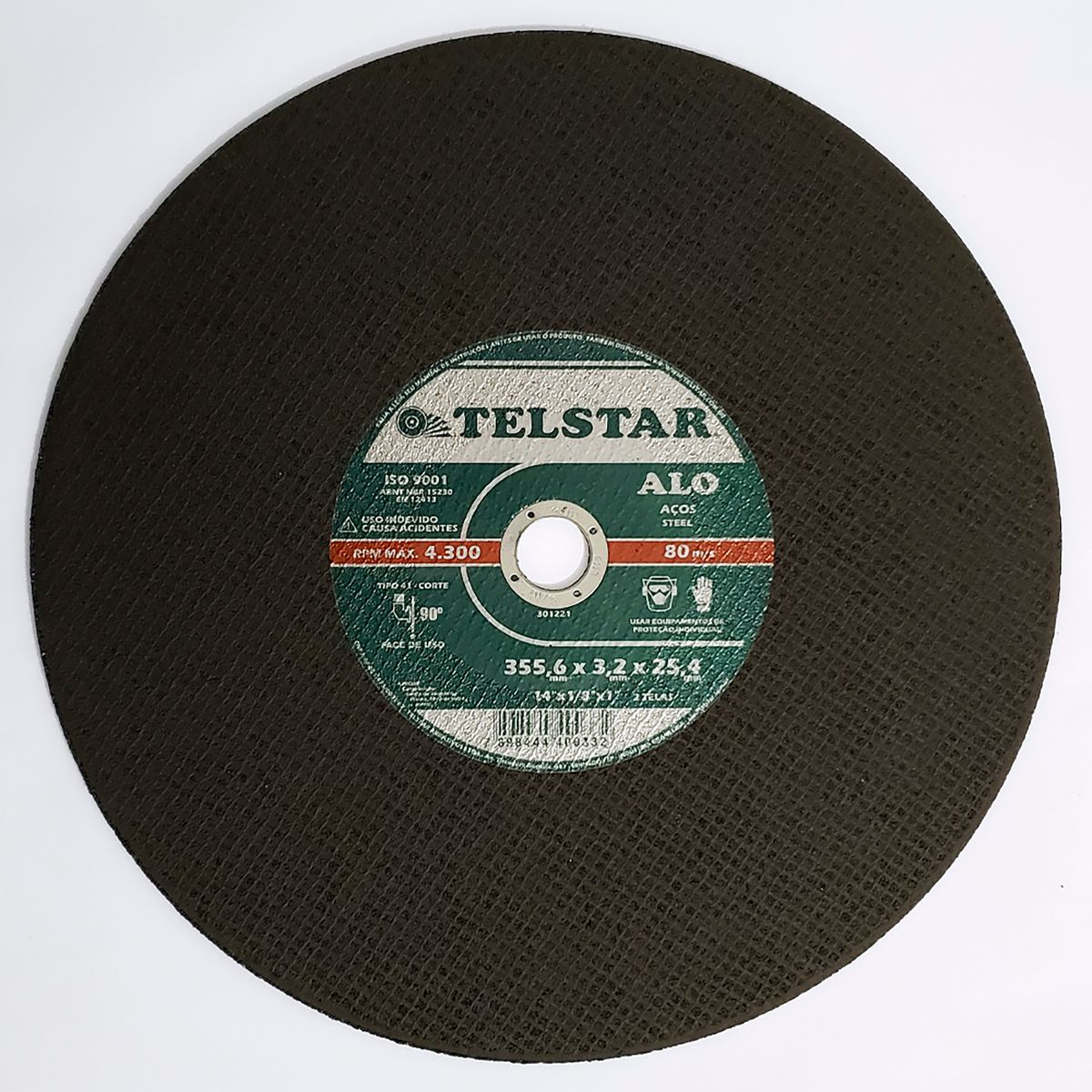 Disco Corte Alo Aço 14x1/8x1 Telstar, marca Telstar Abrasivos - Foto Principal