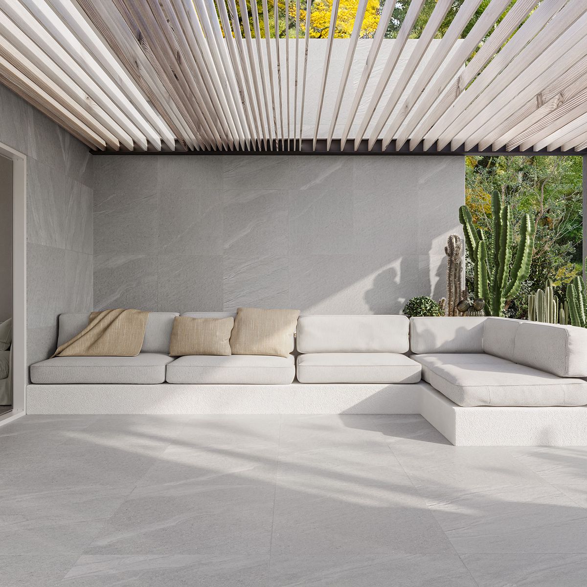 Piso Porcelanato Rústico Retificado Cinza Externo 60x60cm Basaltina Grigio EXT Biancogres Caixa 2,2m², marca Biancogres - Foto 2