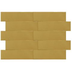 Revestimento Ceral Fachada 7,5X25Cm Color Mustard Caixa 2,00 M²