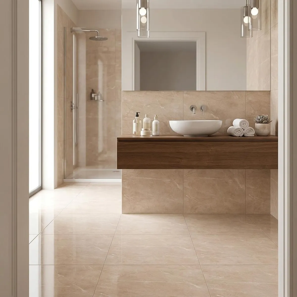 Piso Ceral 61X61Cm Algar Bege Caixa 2,65 M², marca Ceral - Foto 2