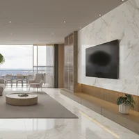 Porcelanato Polido Calacata Clássico White87,7X87,7cm Retificado Caixa 1,54 M² Portinari