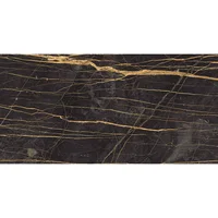 Porcelanato Retificado Polido Preto Dorato 60x120 Cm Caixa 1,44 M2 Elizabeth