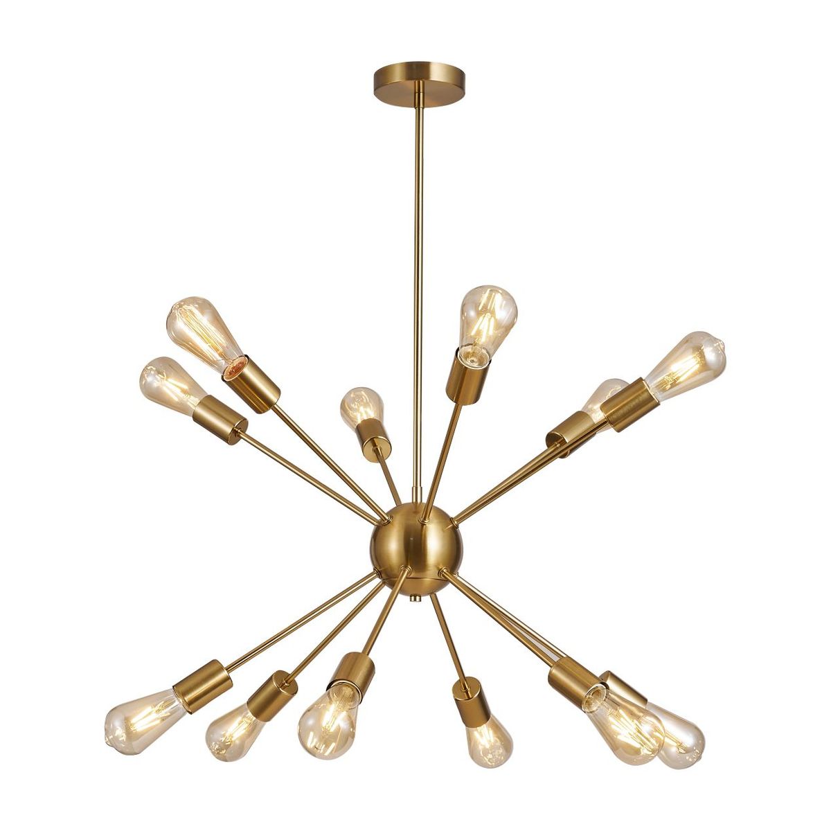 Pendente Sputinik Dourado Com 12 Lampadas, marca Just Home Collection - Foto Principal