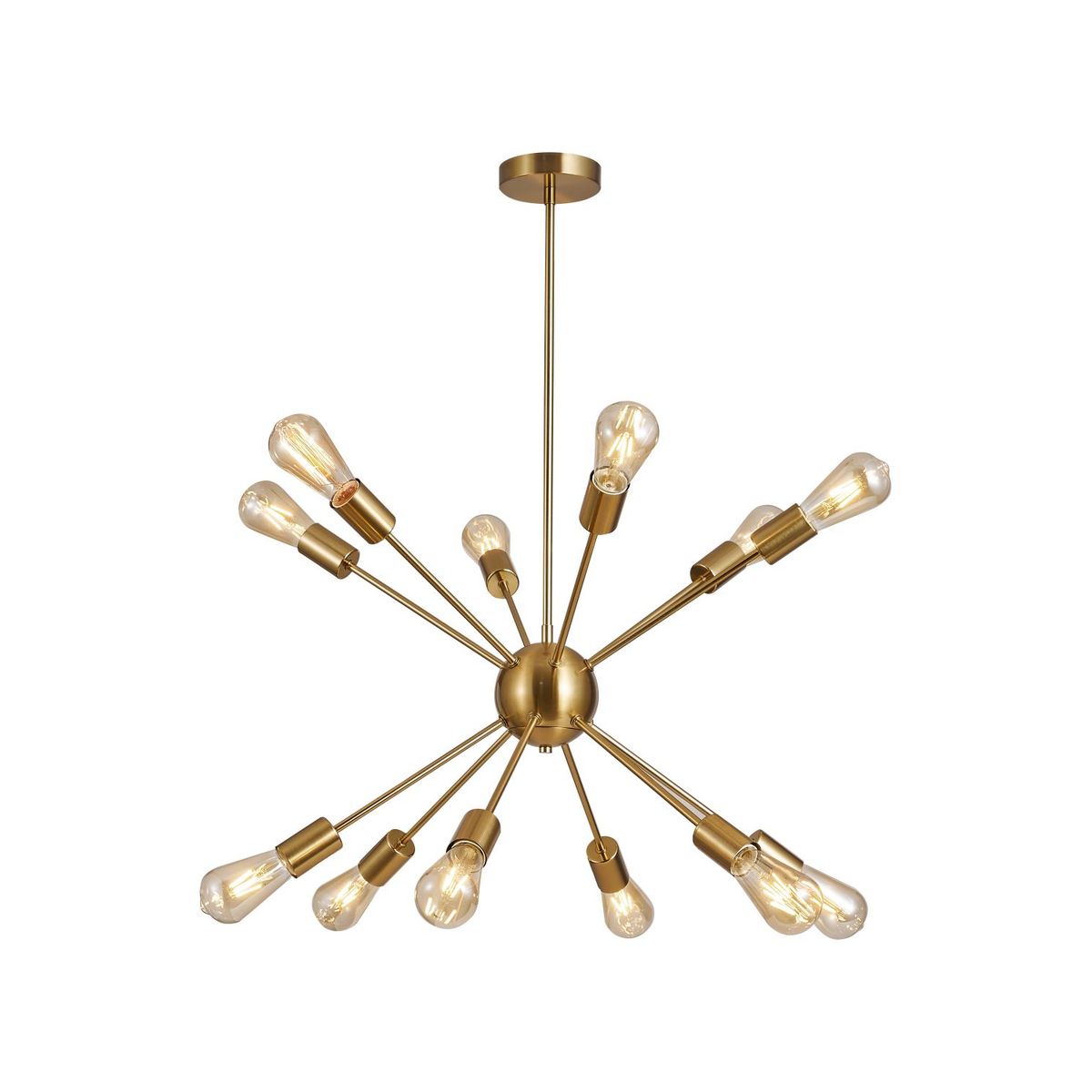 Pendente Sputinik Dourado Com 12 Lampadas, marca Just Home Collection - Foto Principal